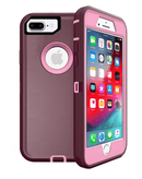 Funda de alta resistencia iPhone 8P / 7P (MAROON & PINK)