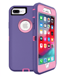 Funda heavy duty iPhone 8P/7P (PURPLE & LIGHT PINK)