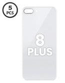 Tapa trasera de vidrio plateado con agujero ampliado para cámara, ideal para iPhone 8 Plus, en Quetzaltenango.