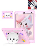 Protege tu iPad 10.2 con estilo en Quetzaltenango con esta funda antigolpes en color rosa con ranura para lápiz y soporte de la marca SlowBack.