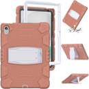 Funda protectora completa rosa cereza para iPad 10 (2022) o iPad 11 (A16), con soporte y ranura para lápiz.