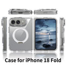 Case de carga inalámbrica magnética transparente SlowBack para iPhone Duo. Funda protectora clara con MagSafe, compatible con accesorios Apple.