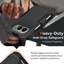 Case antishock negro para iPhone Duo, doble capa protectora a prueba de golpes. Accesorio resistente SlowBack.