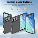 Case antishock negro para iPhone Duo, doble capa protectora a prueba de golpes. Accesorio resistente SlowBack.