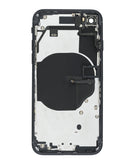Marco de carcasa trasera con componentes pequenos preinstalados iPhone SE (2022) (NO LOGO) (MIDNIGHT)