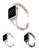 Correa iWatch de metal con cristales bling disponible en Xela Quetzaltenango.