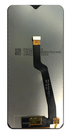 Pantalla LCD Samsung Galaxy A10 SM-A105F negra sin marco, para reparación móvil, vista frontal.