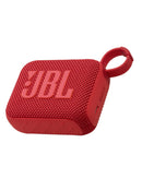 Altavoz Bluetooth portátil JBL Go 4 en color rojo disponible en Xela.