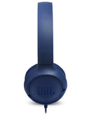 Audífonos JBL Tune 500 con cable en color azul, ideales para los amantes del audio en Quetzaltenango.