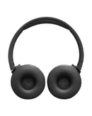 Audífonos inalámbricos JBL Tune 670NC negros, sobre la oreja, con cancelación de ruido activa.