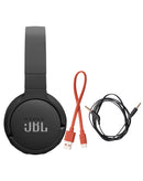 Audífonos inalámbricos JBL Tune 670NC negros, sobre la oreja, con cancelación de ruido activa.