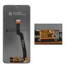 Pantalla LCD Samsung Galaxy A10 SM-A105F negra sin marco, para reparación móvil, vista frontal.