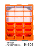 Compra la caja de almacenamiento Kailiwei K-505 con 18 cajones en Xela para mantener tus objetos organizados.