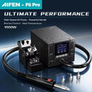 Estación de calor Kaisi AIFEN F6 Pro de 1000W, con pantalla digital y mango ergonómico para reparación electrónica profesional.