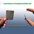 Almohadillas LANRUI Screen IC Transplant de aislamiento térmico SlowBack, paquete de 5 unidades, accesorio electrónico rectangular gris.
