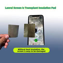 Almohadillas LANRUI Screen IC Transplant de aislamiento térmico SlowBack, paquete de 5 unidades, accesorio electrónico rectangular gris.