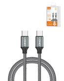 Cable de carga LDNIO LC441 USB C-C de 6 pies en color gris de 65W en Quetzaltenango.