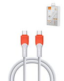 Encuentra el Cable tipo C LDNIO LC601 de 6ft (100W) en color naranja en Xela Quetzaltenango.