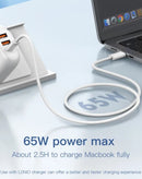 Puerto de carga LDNIO LC901c Fast Charging de 65W en color blanco en Xela Quetzaltenango.