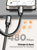 Cable de carga rápido LDNIO LC921-240W PD-3.1 USB C-C de 6ft en color negro en Quetzaltenango.