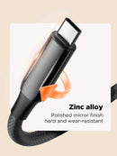 Cable de carga rápido LDNIO LC921-240W PD-3.1 USB C-C de 6ft en color negro en Quetzaltenango.