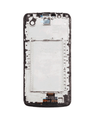 Pantalla con marco LG K10 (K410 / 2016) (Negro)
