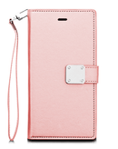 Protege tu iPhone 11 Pro Max con estilo en Quetzaltenango con una elegante funda billetera de cuero color ROSE GOLD.