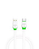 Cable LDNIO LS33 USB-A a USB-C blanco de 6 pies (1.8m) para carga y sincronización de dispositivos, compatible con 12W.