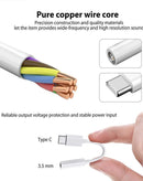 El adaptador de audio AUX femenino LDNIO LSY80c Type C en color blanco es ideal para conectar tus dispositivos en Xela Quetzaltenango.