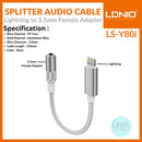 ¡Consigue un adaptador Lightning a AUX hembra LDNIO LSY80i (WHITE) en Quetzaltenango al mejor precio en Warranty Product Xela!
