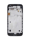 Pantalla con marco para Motorola Moto G4 Play en color negro, ideal para reparaciones en Quetzaltenango.