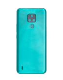 Tapa trasera original Motorola E7 (XT2095) en color Aqua Blue disponible en Xela Quetzaltenango.