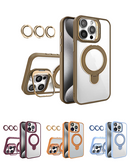 Encuentra la funda transparente magnética con 2 soportes y lente de cámara para iPhone 14 Pro Max en Xela Quetzaltenango.