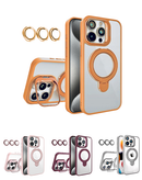 Protege tu iPhone 15 Pro Max con una funda transparente magnética con 2 soportes y lente de cámara en Xela.