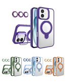 Protector de alta calidad con lente de cámara y soporte, ideal para iPhone 16 Plus en Xela.