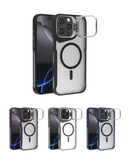 Encuentra la mejor funda transparente mate con soporte para cámara y carga inalámbrica para iPhone 16 Pro Max en Quetzaltenango.