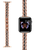 Correa de acero única para iWatch de 42/44/45/49mm en color rose gold y negro en Quetzaltenango.