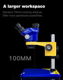 Encuentra el microscopio estereoscópico trinocular industrial Mechanic D75T-B11 7-50X en Xela Quetzaltenango.