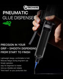 Dispensador de pegamento neumático Mechanic PD10, color blanco y azul, con controles digitales de precisión para ensamblaje.