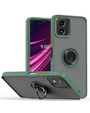 Protege tu Motorola Moto G Play 4G (2024) con esta funda Hard PC/Soft TPU con borde multicolor y I-ring holder en Xela.