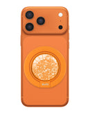 Soporte para telefono magnetico glitter EVO CrystalRing (Naranja)