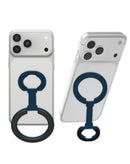 Soporte magnetico para telefono con soporte de caballete y carga inalambrica EVO (BLUE)