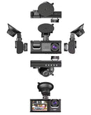Dash Cam Full HD Gran Angular con Bateria 180 maH (1280*720P / 30FPS) (Front / In-Cabin / Tail Camera)