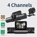 Dash Cam dual de angulo amplio full HD con Bateria 150 mAh (1280x720P / 30FPS) (Frontal / Interior / Trasera)