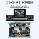 Dash Cam dual de angulo amplio full HD con Bateria 150 mAh (1280x720P / 30FPS) (Frontal / Interior / Trasera)