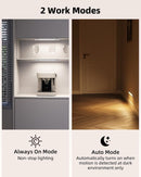 Luz LED magnética recargable para gabinete, 20 cm, con sensor de movimiento, ideal para cocina y armarios.