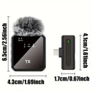 Encuentra en Quetzaltenango este micrófono de solapa con receptor y batería incorporada con conexión USB-C.