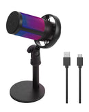 Microfono con cable RGB ideal para tu computadora de escritorio en Quetzaltenango.