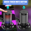 Microfono con cable RGB ideal para tu computadora de escritorio en Quetzaltenango.