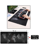 Alfombrilla para mouse con diseño de mapa mundial, 90x40cm, ideal para tu computadora en Quetzaltenango.